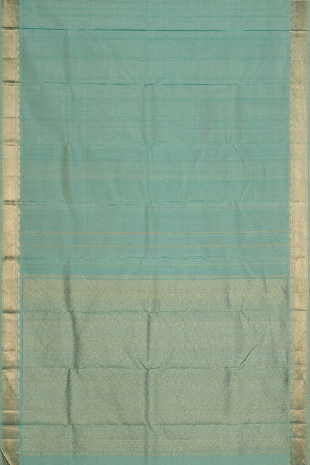 Image of Arani Silk Sea Green Saree